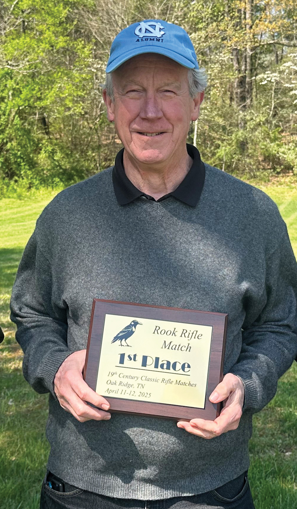 Rosco Stevenson, winner of the Rook Rifle match.